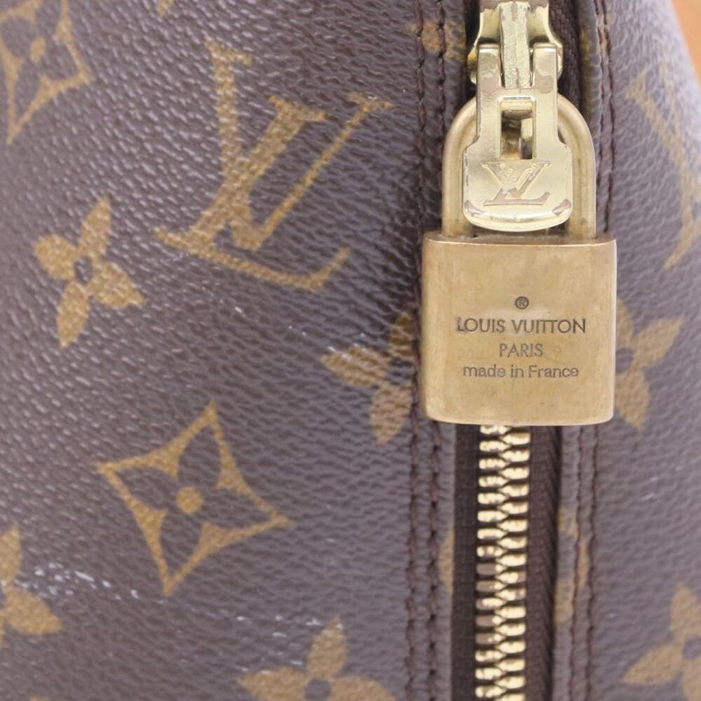 Louis Vuitton Alma PM Monogram Top Handle Bag in Brown Coated Canvas - Picture 4 of 10